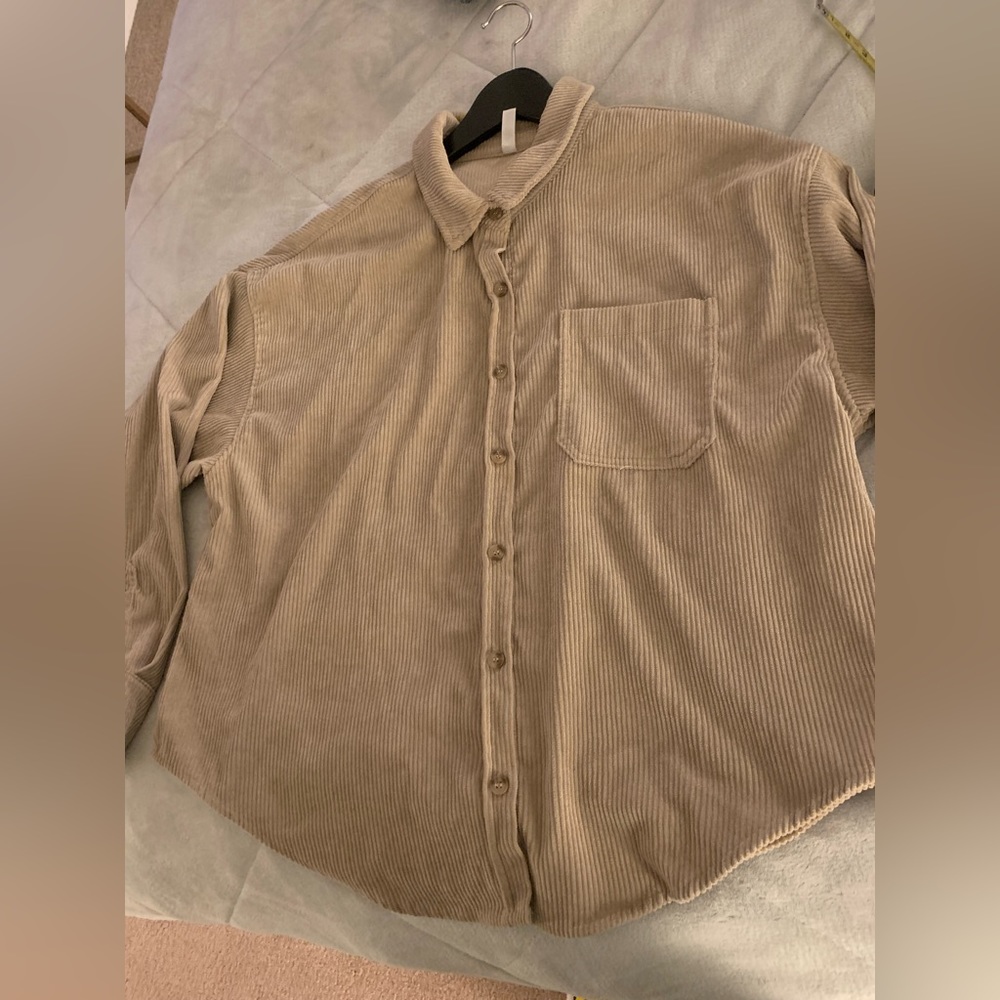 Daisies Corduroy Women’s Button Up Shirt